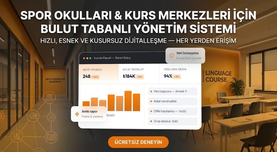 Modernleşen Eğitim Kurumlarında Kurs Yönetim Sistemleri İçin Modern Çözümler