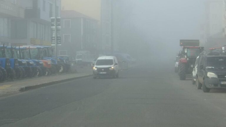 Ardahan'ı sis tabakası kapladı