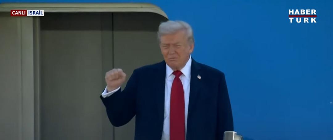 En son haberler | Uçaktan iner inmez derin sohbet! İsrail'de yollar kapandı, Trump'ın ziyaretinden ilk görüntüler geldi...